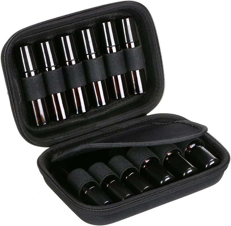 Hipiwe Hard Shell Essential Oil Carrying Case Holds 12 Bottles Travel Bag - Image 3