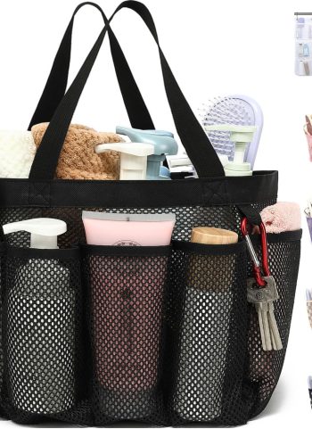 Fammart Mesh Shower Caddy Portable, Shower Bag College Dorm Room Essentials